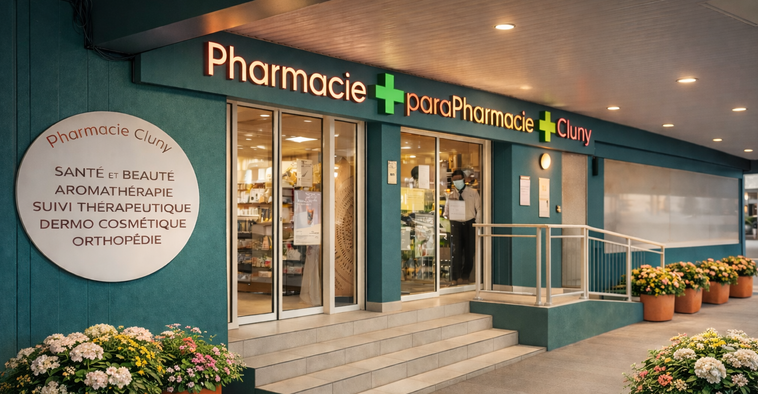 Façade Pharmacie Cluny située à SCHOELCHER